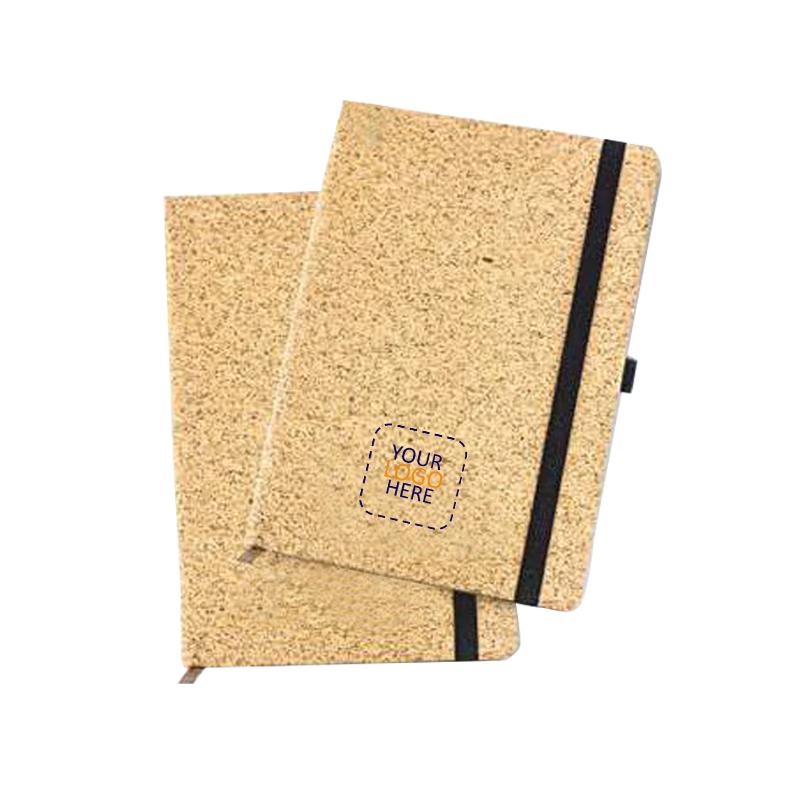 Aquaro Cork Notebook With Logo